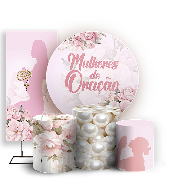 KIT Redondo Trio e Faixa - Religioso Evangelico - Sublimado 3D