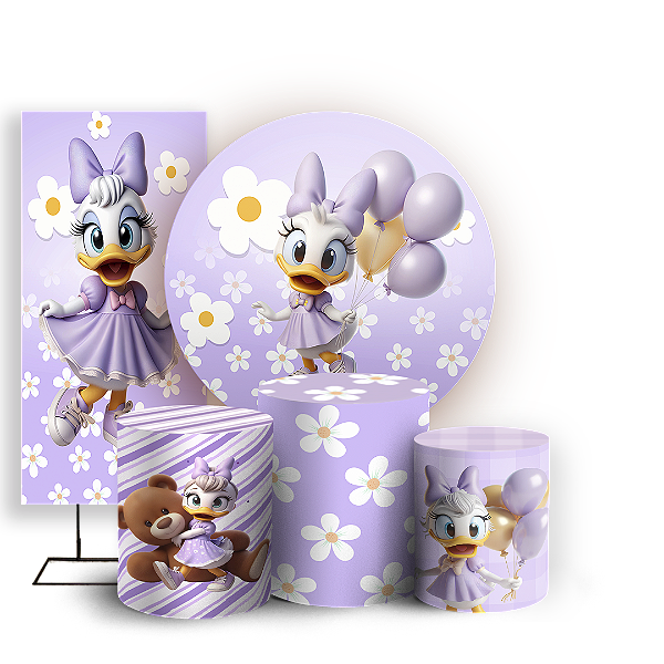 KIT Redondo Trio e Faixa - Margarida - Sublimado 3D