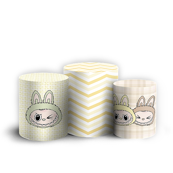 Trio Cilindro - Labubu - Sublimado 3D