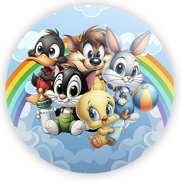 Painel Redondo - Looney Tunes - Sublimado 3D