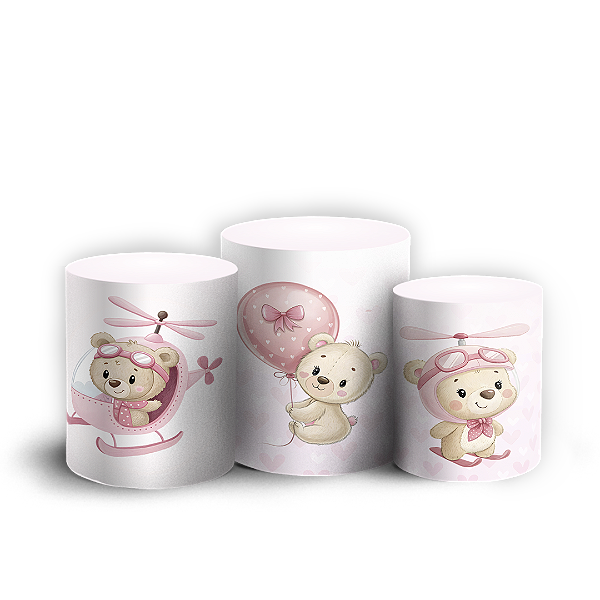 Capas Trio Cilindro Sublimado Vest Facil - URSINHA