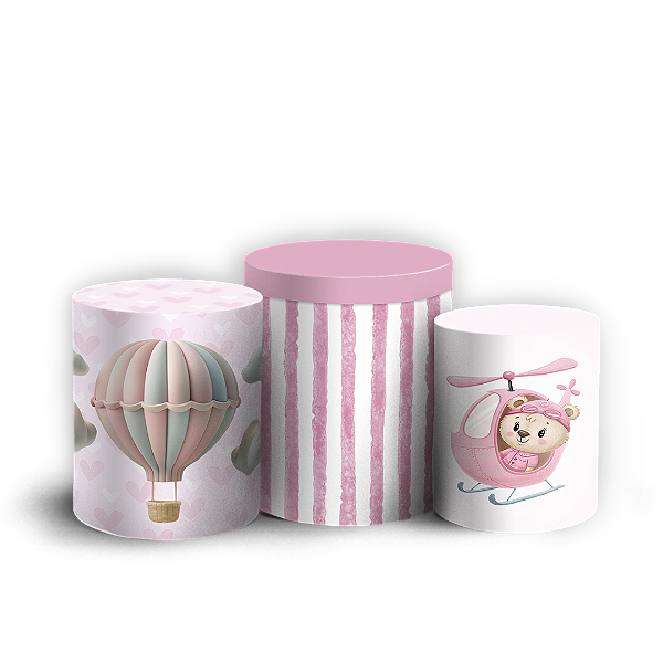 Capas Trio Cilindro Sublimado Vest Facil - URSINHA