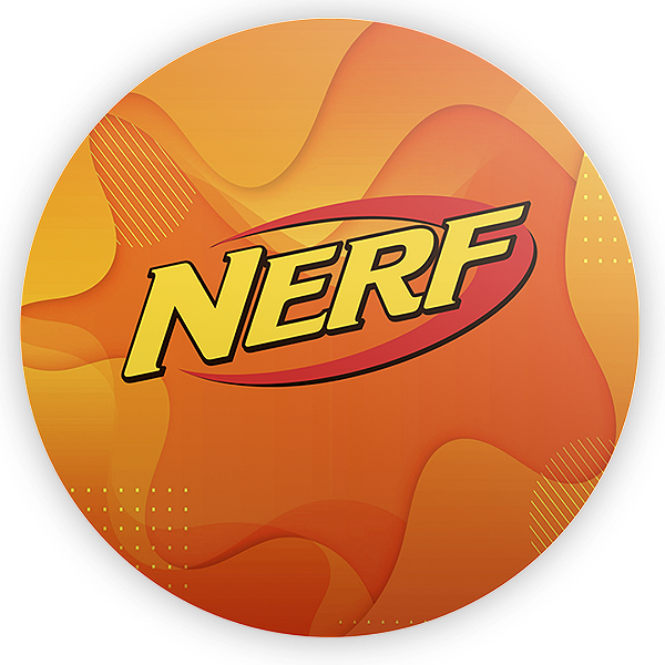 Painel Redondo - NERF - Sublimado 3D