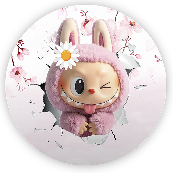 Painel Redondo - Labubu - Sublimado 3D