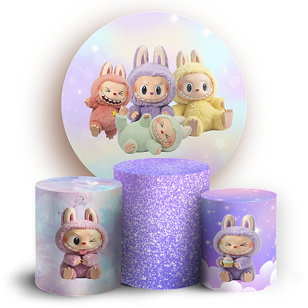 KIT Redondo e Trio - Labubu - Sublimado 3D