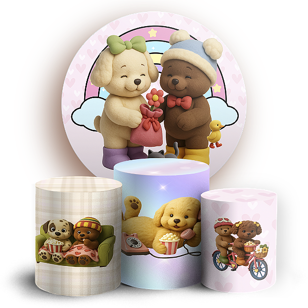 Capas Painel Redondo e Trio Cilindro Sublimado - Bobbie Goods