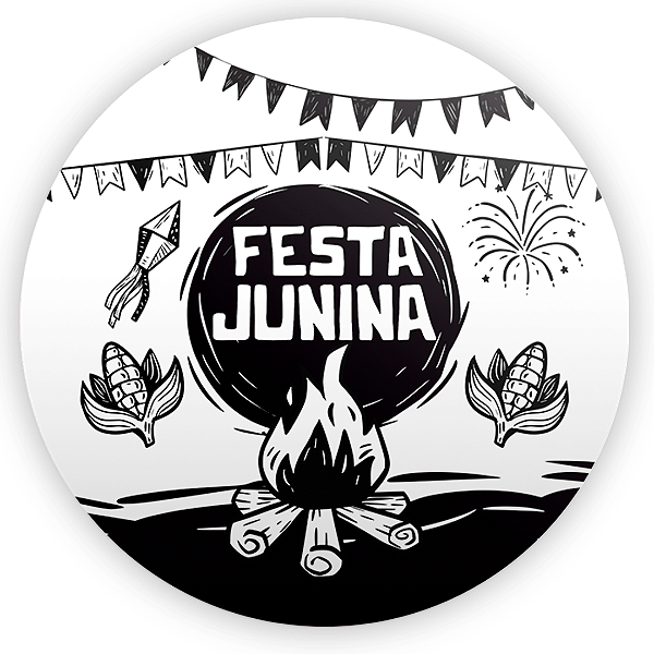 Capa Mini Painel Sublimado - Festa Junina