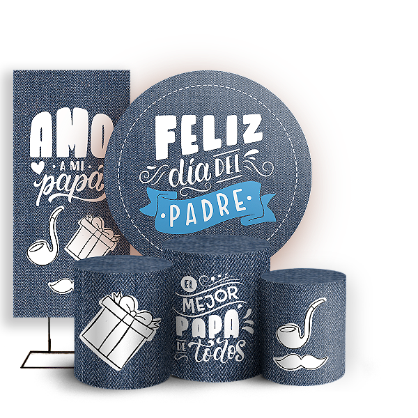 KIT Redondo Trio e Faixa - Dia del Padre  - Sublimado 3D