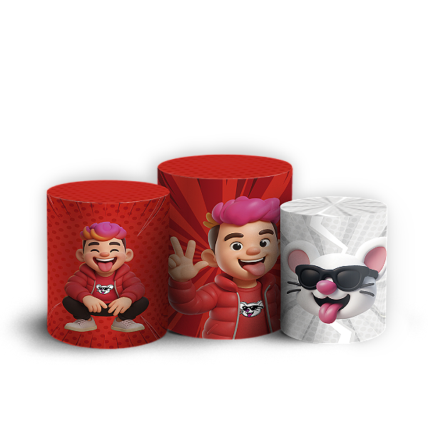 Trio Cilindro - Os Rosas - Sublimado 3D