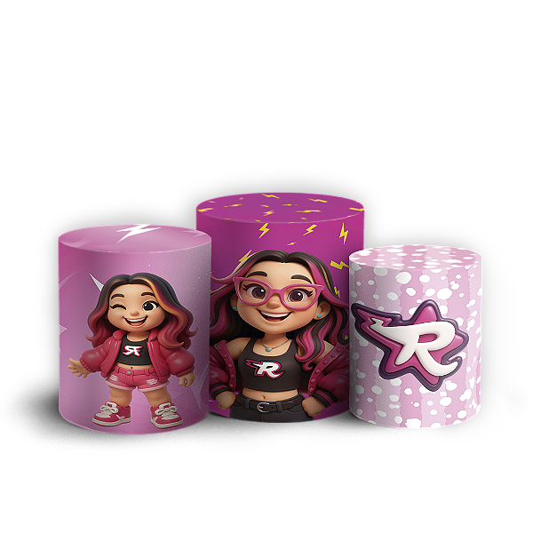 Trio Cilindro - Os Rosas - Sublimado 3D