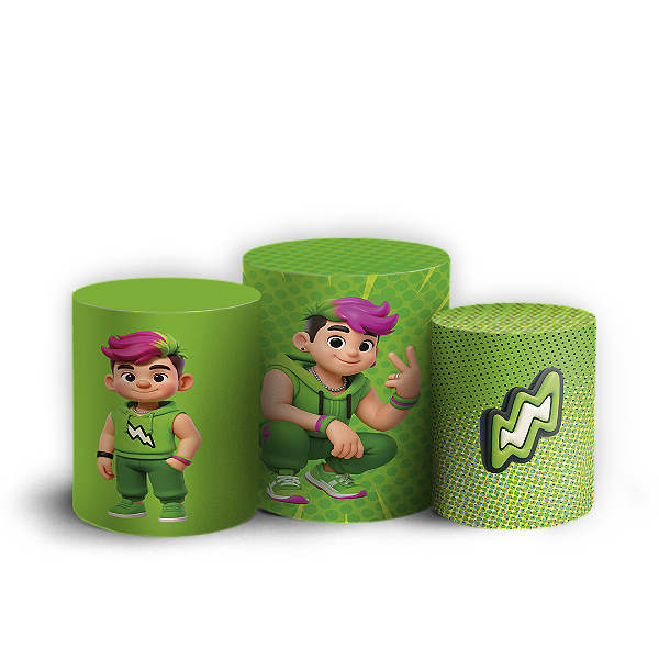 Trio Cilindro - Os Rosas - Sublimado 3D