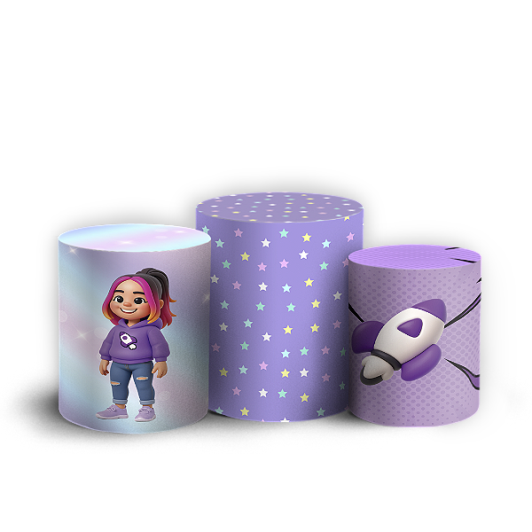 Trio Cilindro - Os Rosas - Sublimado 3D