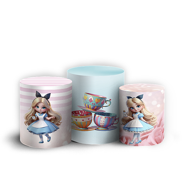Trio Cilindro - Alice - Sublimado 3D