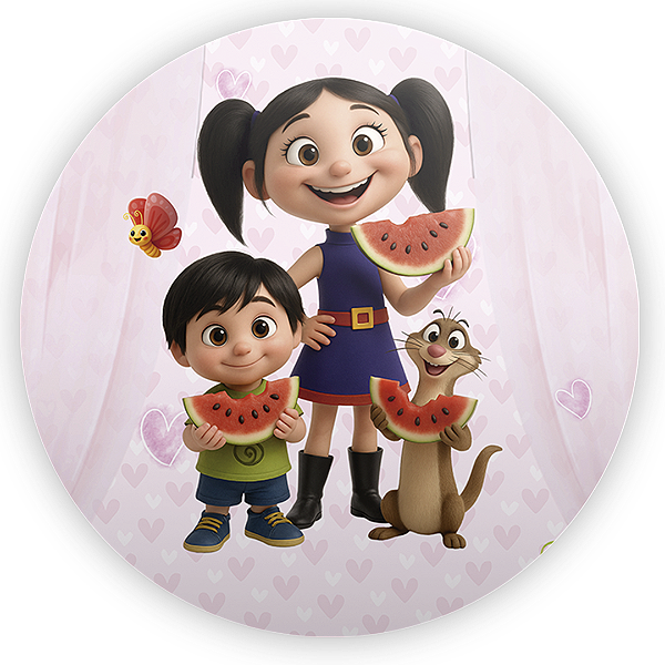 Painel Redondo - Show Da Luna - Sublimado 3D