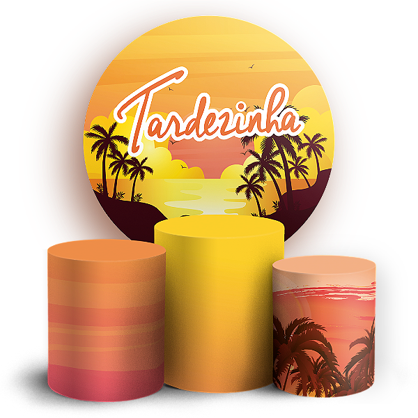 KIT Redondo e Trio - Tardezinha - Sublimado 3D