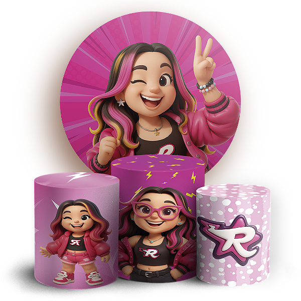 KIT Redondo e Trio - Os Rosas - Sublimado 3D