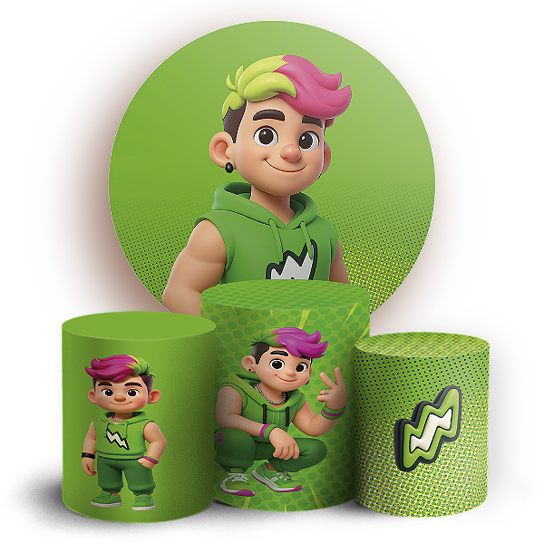 KIT Redondo e Trio - Os Rosas - Sublimado 3D