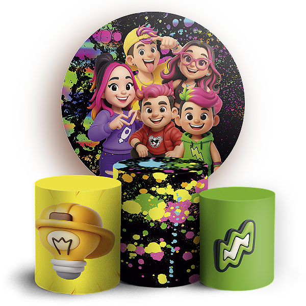 KIT Redondo e Trio - Os Rosas - Sublimado 3D