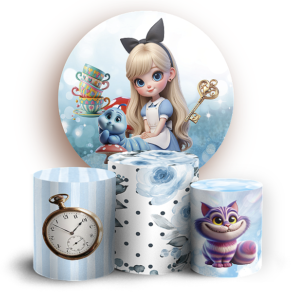 KIT Redondo e Trio - Alice - Sublimado 3D