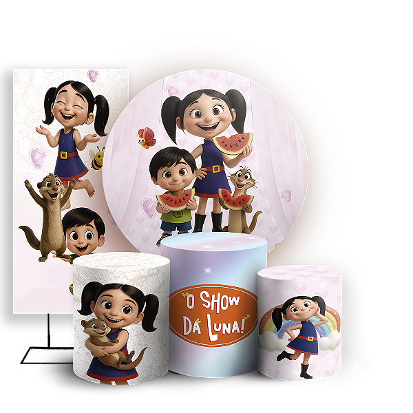 KIT Redondo Trio e Faixa - Show Da Luna - Sublimado 3D