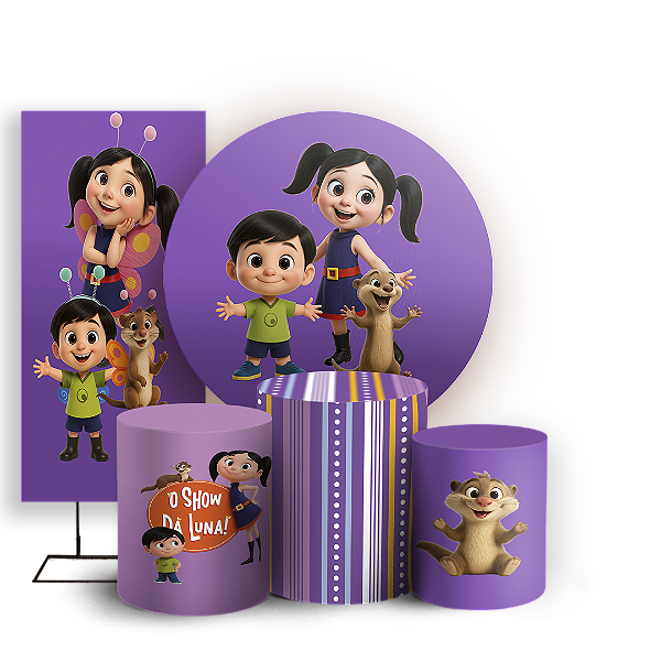 KIT Redondo Trio e Faixa - Show Da Luna - Sublimado 3D