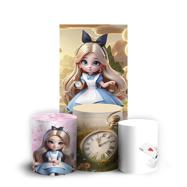 Faixa Lateral e Trio Cilindro Sublimado 3D Vest Facil - Alice