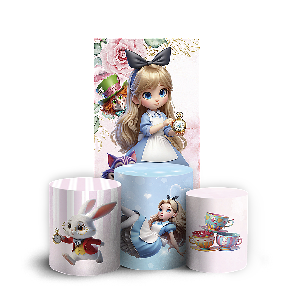 Faixa Lateral e Trio Cilindro Sublimado 3D Vest Facil - Alice