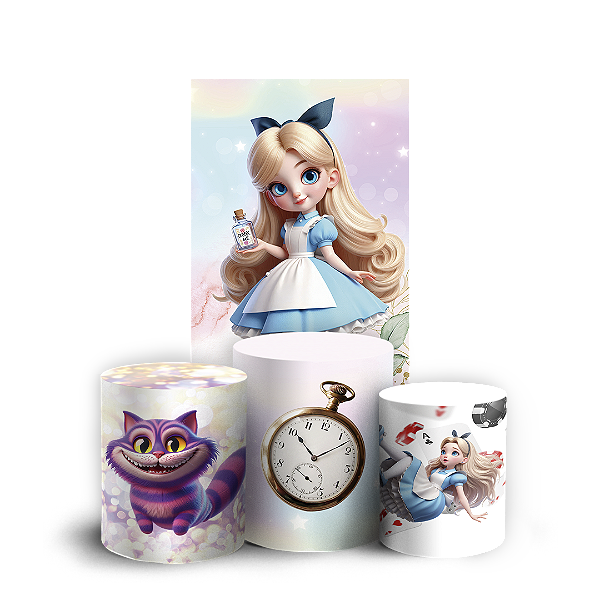 Faixa Lateral e Trio Cilindro Sublimado 3D Vest Facil - Alice