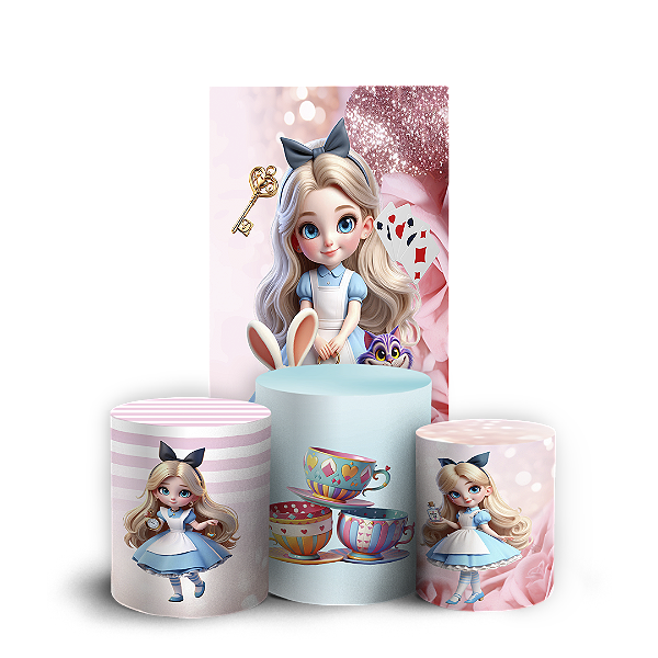 Faixa Lateral e Trio Cilindro Sublimado 3D Vest Facil - Alice