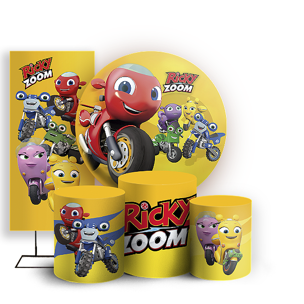 KIT Redondo Trio e Faixa - Ricky Zoom - Sublimado 3D