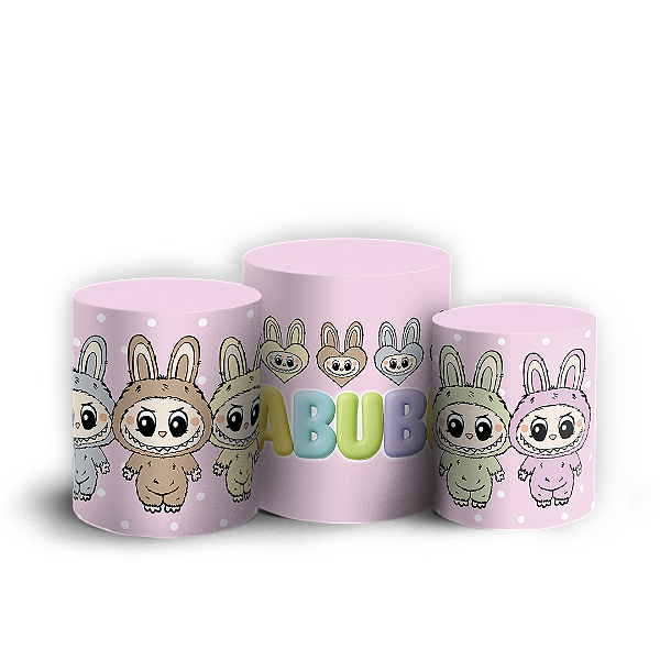 Trio Cilindro - Labubu - Sublimado 3D