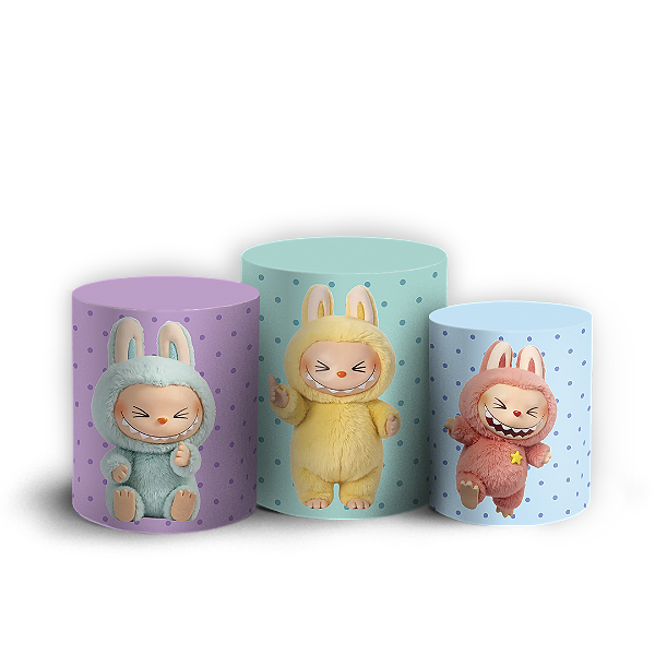Trio Cilindro - Labubu - Sublimado 3D