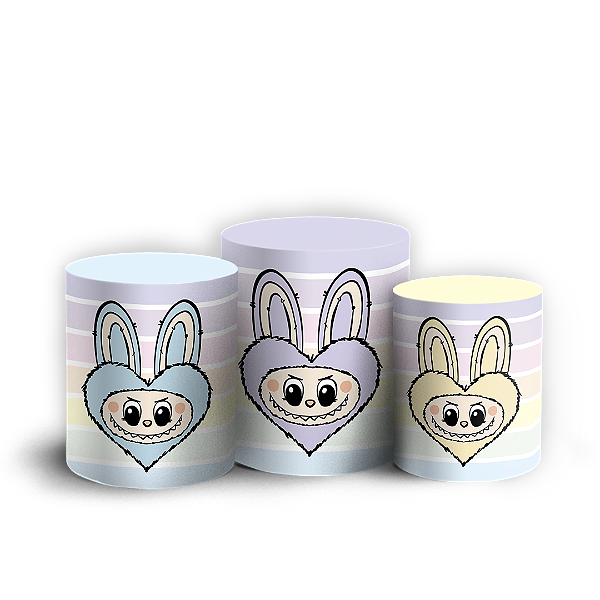 Trio Cilindro - Labubu - Sublimado 3D