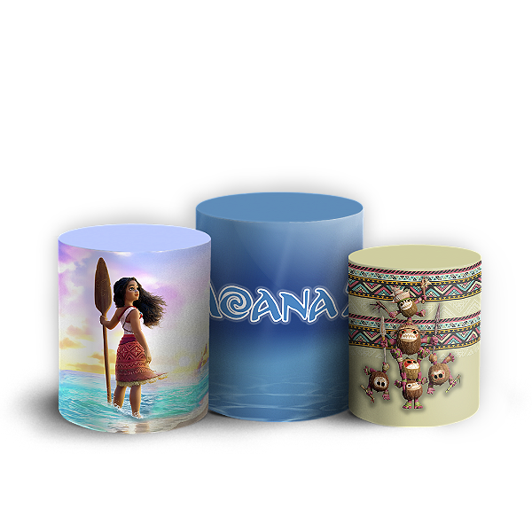 Trio Cilindro - Moana - Sublimado 3D