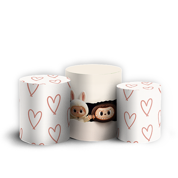 Trio Cilindro - Labubu - Sublimado 3D