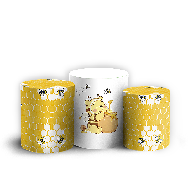 Trio Cilindro - Abelha - Sublimado 3D