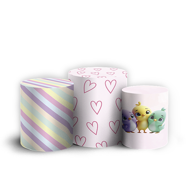 Trio Cilindro - Mundo Bita - Sublimado 3D