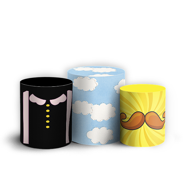 Trio Cilindro - Mundo Bita - Sublimado 3D