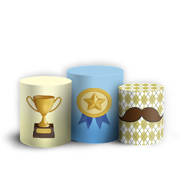 Trio Cilindro - Dia Dos Pais - Sublimado 3D