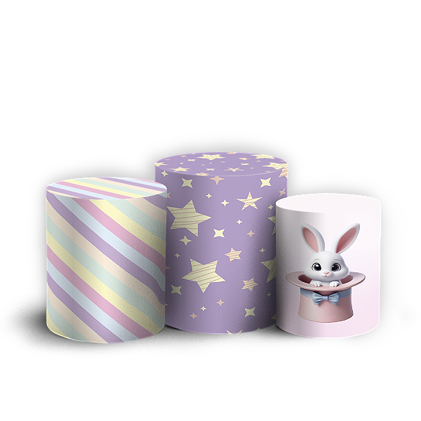 Capas Trio Cilindro Sublimado Vest Facil - Circo