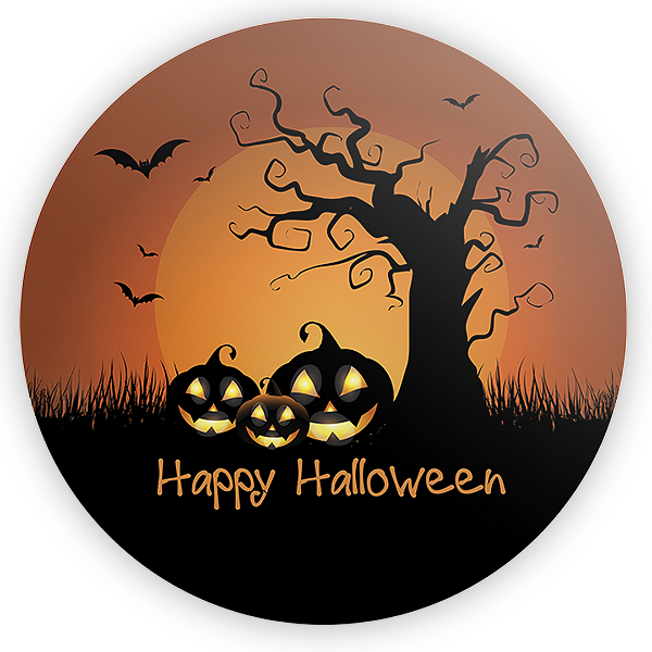 Painel Redondo - Halloween - Sublimado 3D