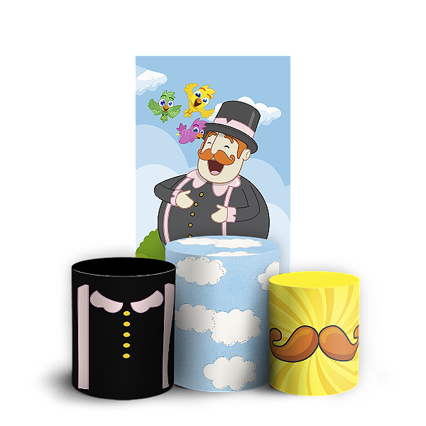 Faixa Lateral e Trio Cilindro Sublimado 3D Vest Facil - Mundo Bita