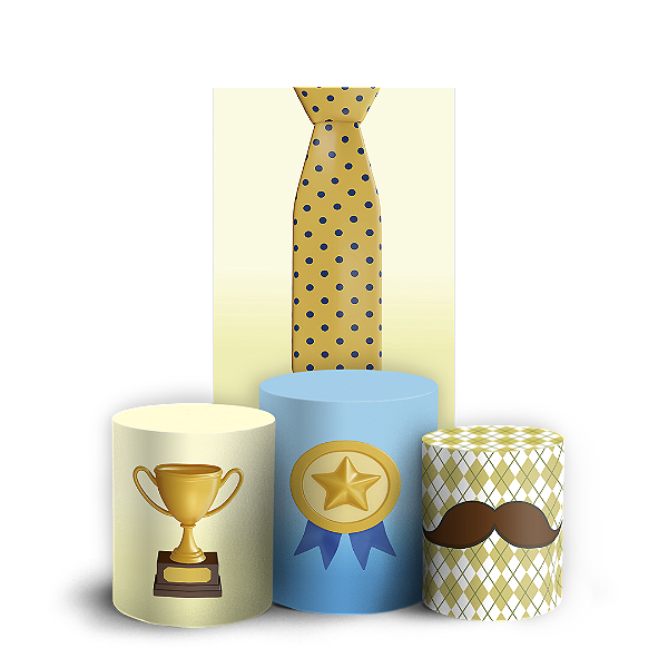 Faixa Lateral e Trio Cilindro Sublimado 3D Vest Facil - Dia Dos Pais