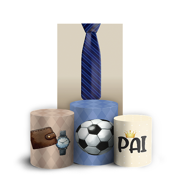 Faixa Lateral e Trio Cilindro Sublimado 3D Vest Facil - Dia Dos Pais