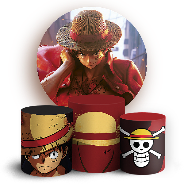 KIT Redondo e Trio - One Piece - Sublimado 3D