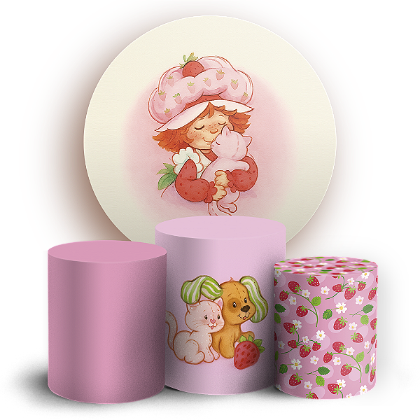 KIT Redondo e Trio - Moranguinho - Sublimado 3D