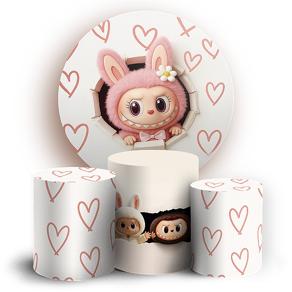 KIT Redondo e Trio - Labubu - Sublimado 3D