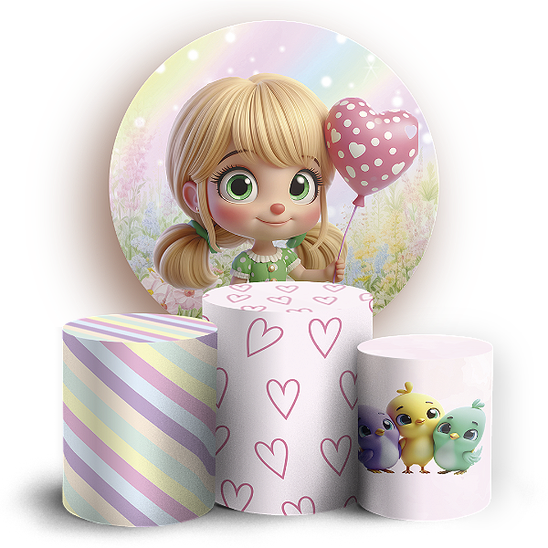 KIT Redondo e Trio - Mundo Bita - Sublimado 3D