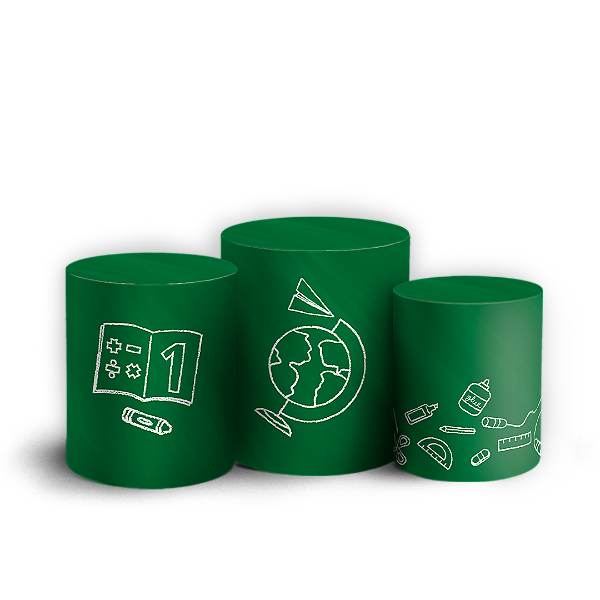 Trio Cilindro - Vuelta a Clases ES - Sublimado 3D