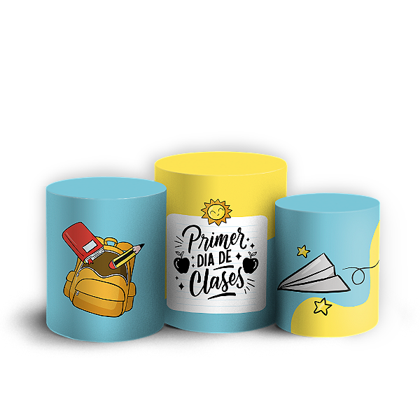 Trio Cilindro - Vuelta a Clases ES - Sublimado 3D